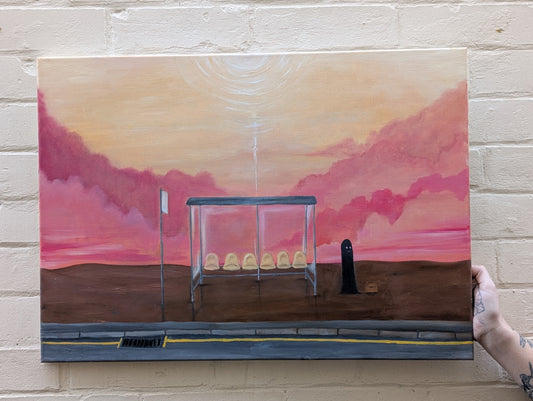 "i don't think it's coming" - Original Painting (Oil on Canvas)